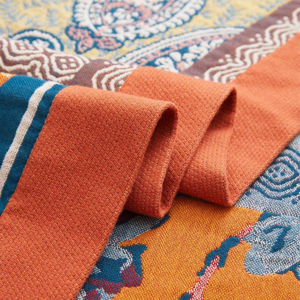 Throw blanket – 100% cotton – Soft and breathable – Cozy all-season comfort – 59 x 79 in 6