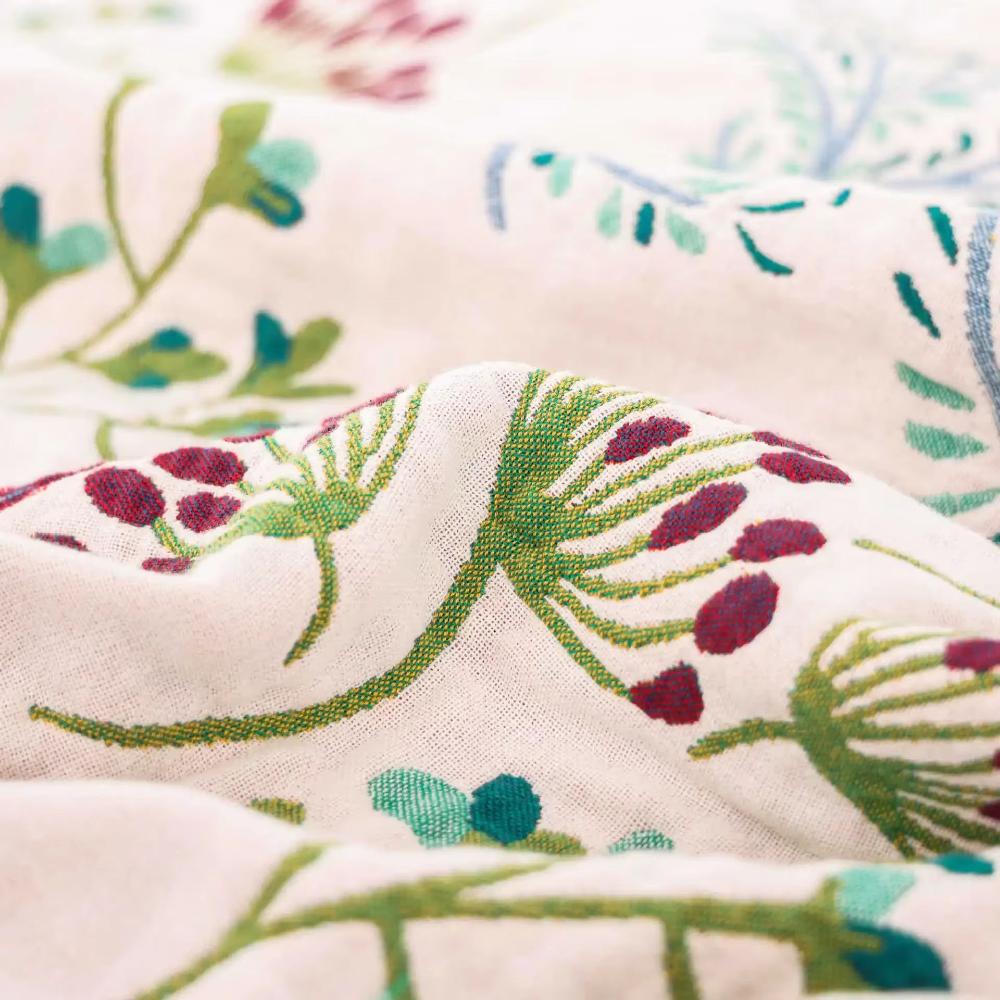 Throw blanket – 100% organic cotton – Soft 4-layer gauze – Cozy indoor and outdoor accessory 3