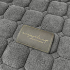 Cozy throw blanket made from soft polyester, featuring a modern square texture. Available in queen and king sizes, this stylish blanket enhances bedroom decor with its 3