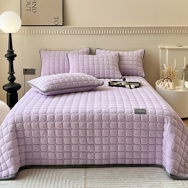 Throw blanket – Soft fabric – Modern square texture – Cozy home accessory 11