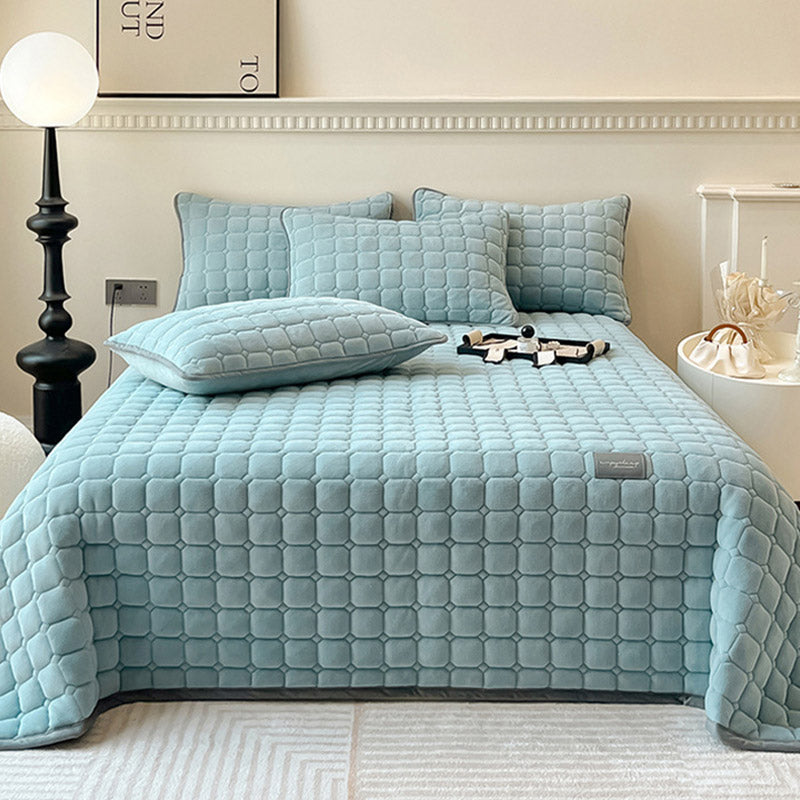 Throw blanket – Soft fabric – Modern square texture – Cozy home accessory 14