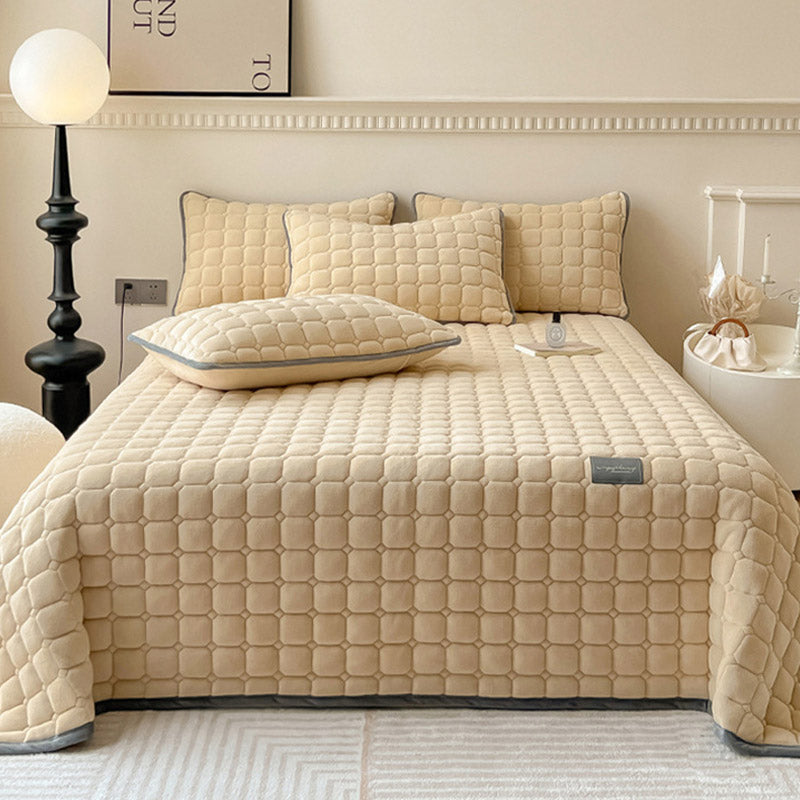 Throw blanket – Soft fabric – Modern square texture – Cozy home accessory 17