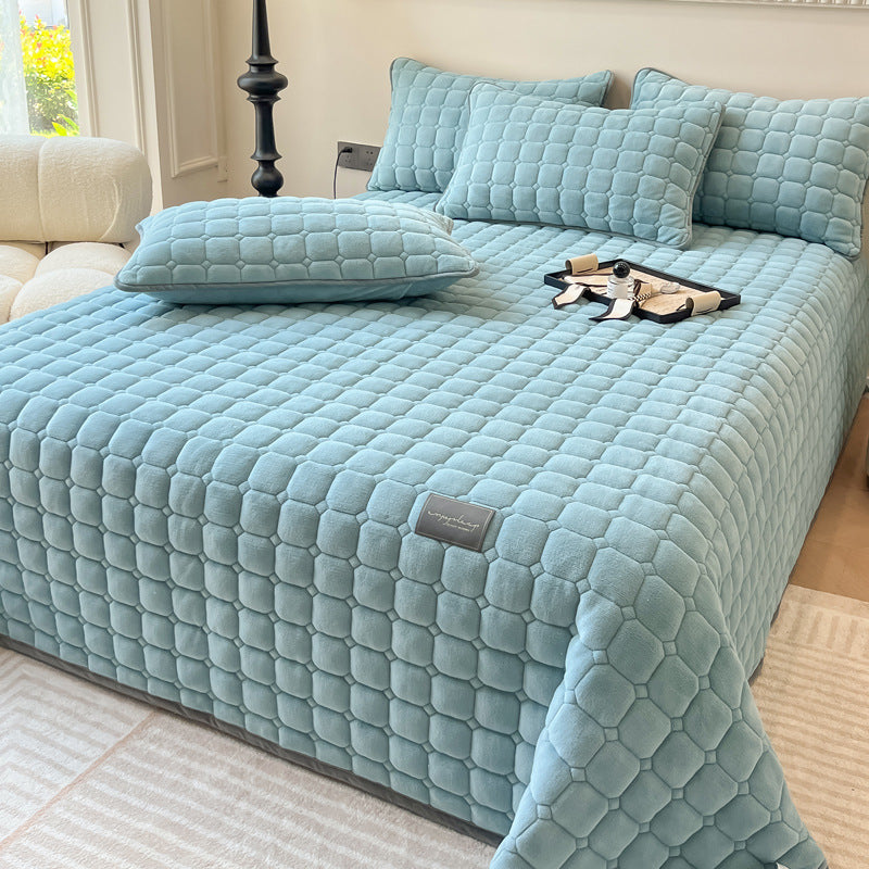 Throw blanket – Soft fabric – Modern square texture – Cozy home accessory 18