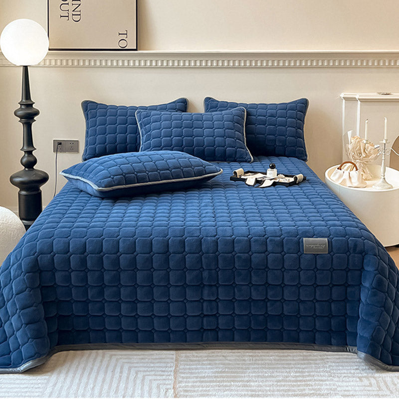 Throw blanket – Soft fabric – Modern square texture – Cozy home accessory 19