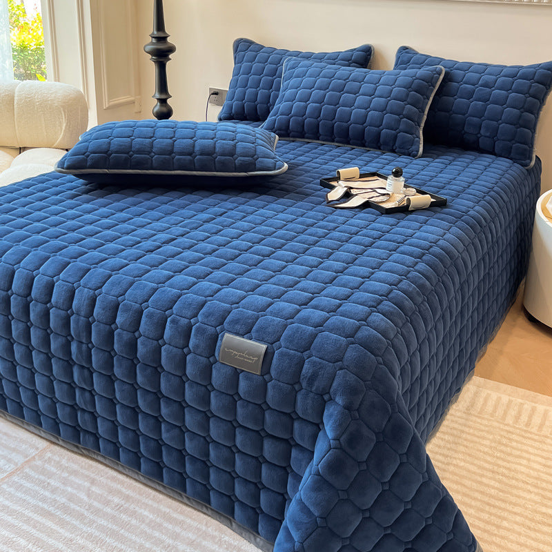 Throw blanket – Soft fabric – Modern square texture – Cozy home accessory 7