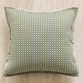 Throw pillow cover – Durable fabric – Green and brown grid – Modern decorative cushion – 17.7 x 17.7 in 5