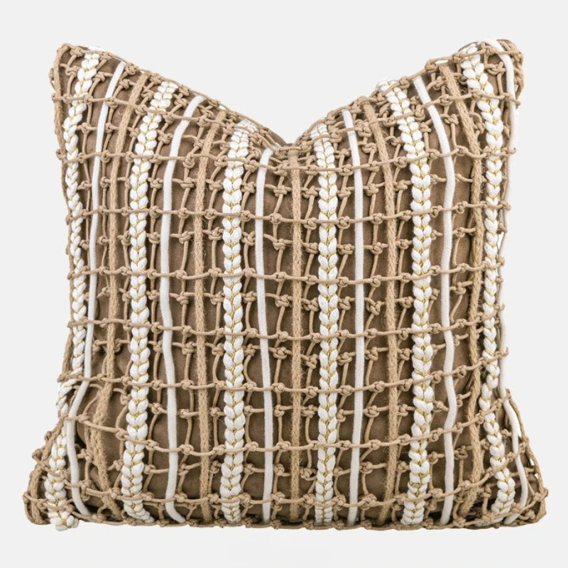 Throw pillow cover – High-quality fabric – Geometry pattern – Light luxury style – Decorative accent for living room 10