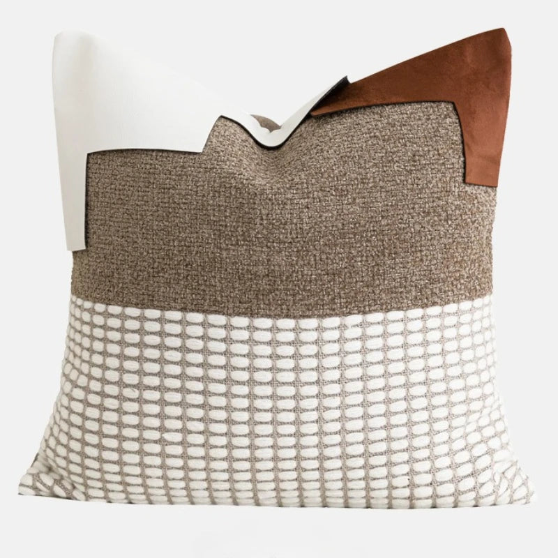 Throw pillow cover – High-quality fabric – Geometry pattern – Light luxury style – Decorative accent for living room 11