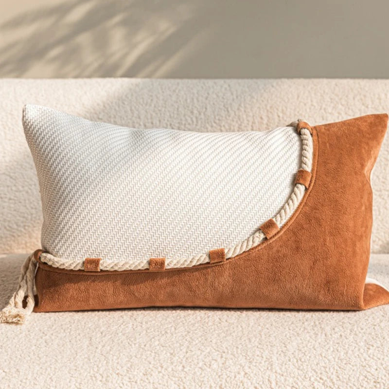 Throw pillow cover – High-quality fabric – Geometry pattern – Light luxury style – Decorative accent for living room 13