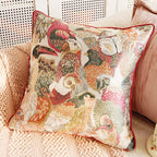 Throw pillow cover – Soft fabric – Pink retro design – Decorative home accent for living room 14