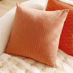 Throw pillow cover – Soft fabric – Pink retro design – Decorative home accent for living room 16