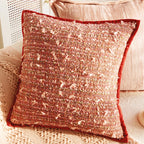 Throw pillow cover – Soft fabric – Pink retro design – Decorative home accent for living room 19