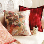 Throw pillow cover – Soft fabric – Pink retro design – Decorative home accent for living room 3