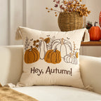 Throw pillow cover – Velvet – Pumpkin design – Autumn decor – 30 x 50 cm and 45 x 45 cm 11