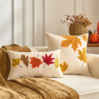 Throw pillow cover – Velvet – Pumpkin design – Autumn decor – 30 x 50 cm and 45 x 45 cm 3