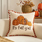 Throw pillow cover – Velvet – Pumpkin design – Autumn decor – 30 x 50 cm and 45 x 45 cm 7