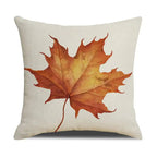 Throw pillow covers – Durable fabric – Autumn pumpkin and leaf designs – Fits 18x18 cushions – Set of 4 decorative covers 5