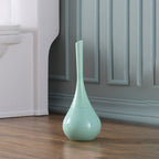 Sleek white toilet brush set featuring a hygienic design and minimalist aesthetic. The set includes a durable brush with a stylish holder, perfect for modern 6