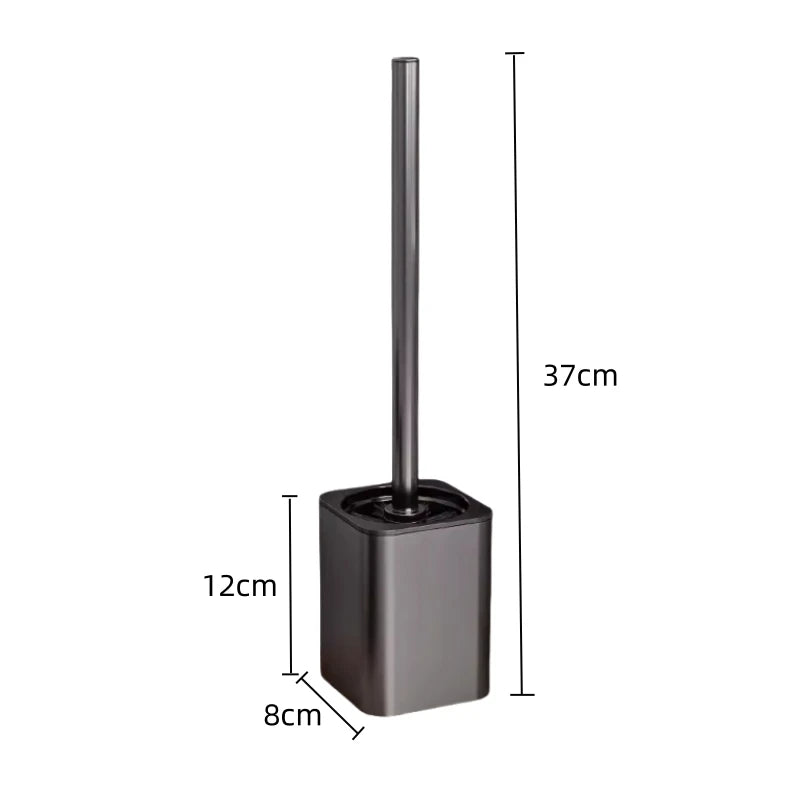 Toilet brush and holder – Metal shell – Wall-mounted design – Space-saving and hygienic bathroom accessory 4