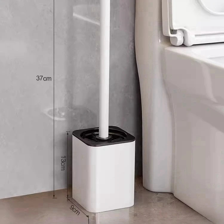 Toilet brush and holder – Metal shell – Wall-mounted design – Space-saving and hygienic bathroom accessory 7