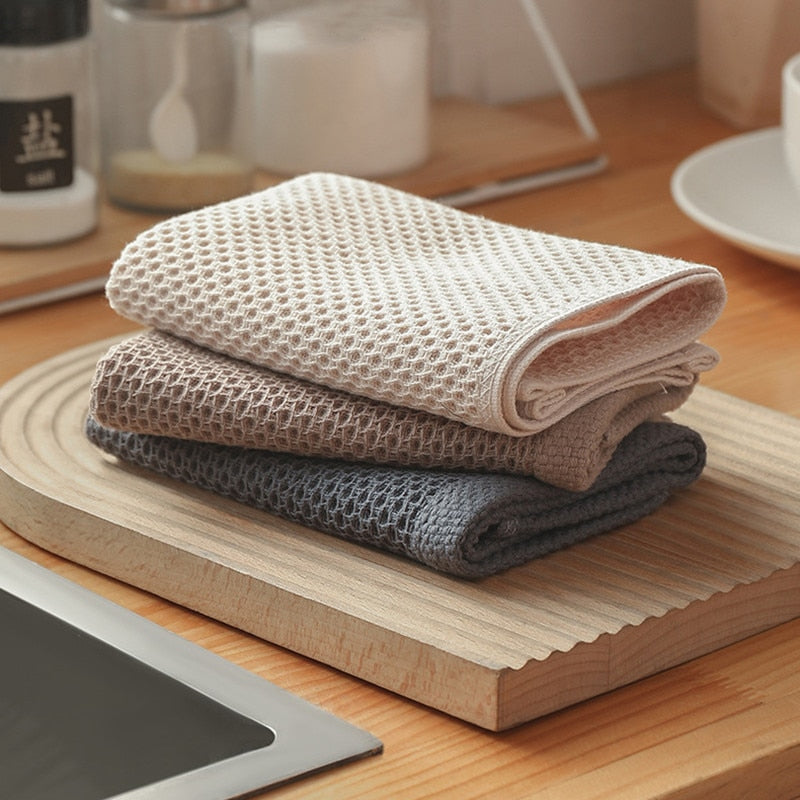 Towels – Ultra-absorbent cotton – Neutral tones – 6-pack for kitchen and bathroom 0