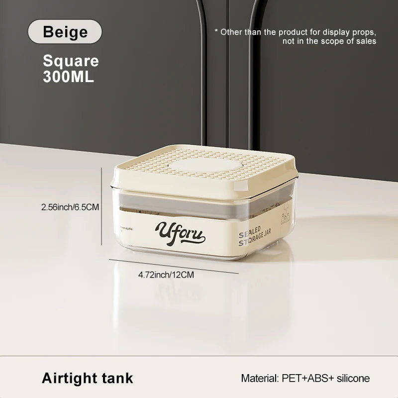 Vacuum Sealed Storage Jar – Food-Grade Plastic – Moisture-Proof Design – Ideal for Snacks and Grains 6