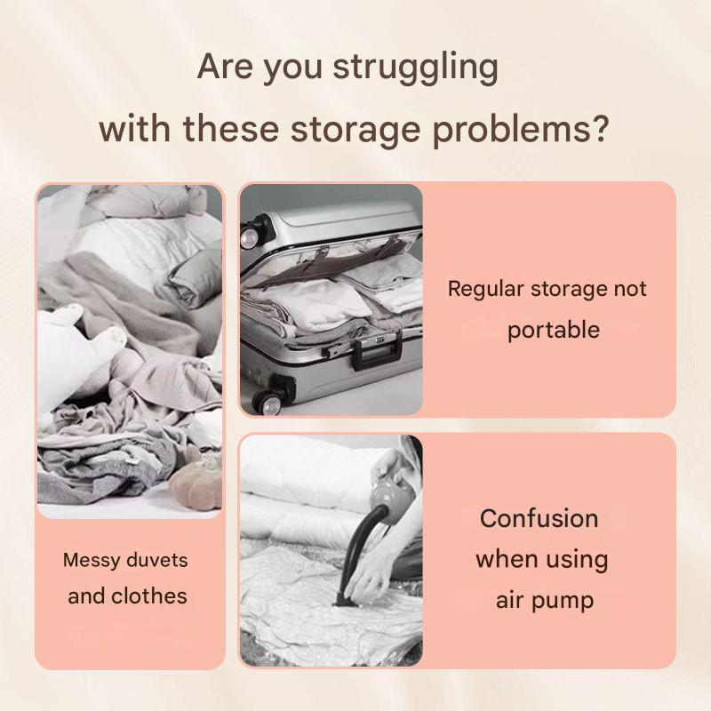 Vacuum Storage Bags – Durable Plastic – Space-Saving Compression – Ideal for Clothes and Bedding 5
