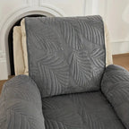 Verdant Leaf Pattern Recliner Cover – Universal Anti-Slip Slipcover for Recliner Chair Protection and Style 7