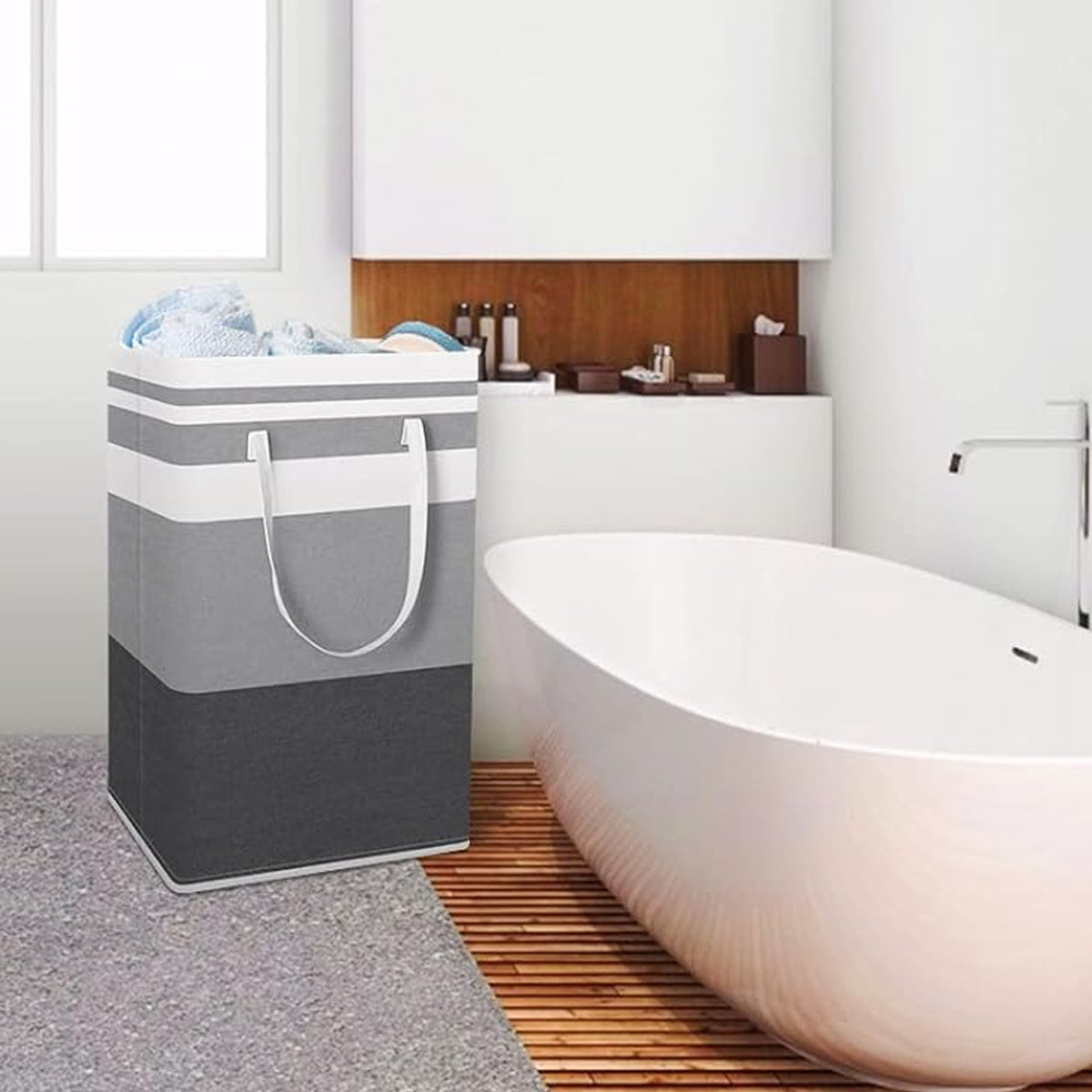 Versatile Foldable Laundry Hamper with Waterproof Design Ð Space-Efficient Storage Solution 4