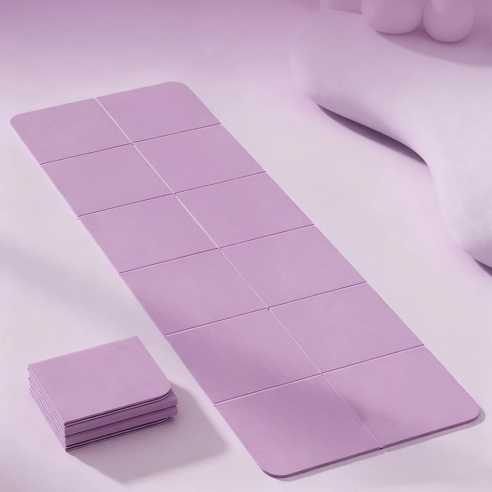 Versatile Folding Yoga Mat | Thick TPE Exercise Mat for Home & Travel Lightweight and Non-Slip Surface for Comfort and Durability