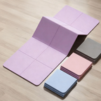 Versatile Folding Yoga Mat | Thick TPE Exercise Mat for Home & Travel Lightweight and Non-Slip Surface for Comfort and Durability