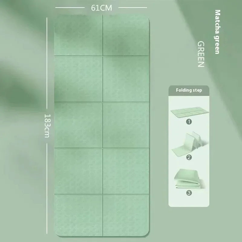 Versatile Folding Yoga Mat | Thick TPE Exercise Mat for Home & Travel Ð Lightweight and Non-Slip Surface for Comfort and Durability 6