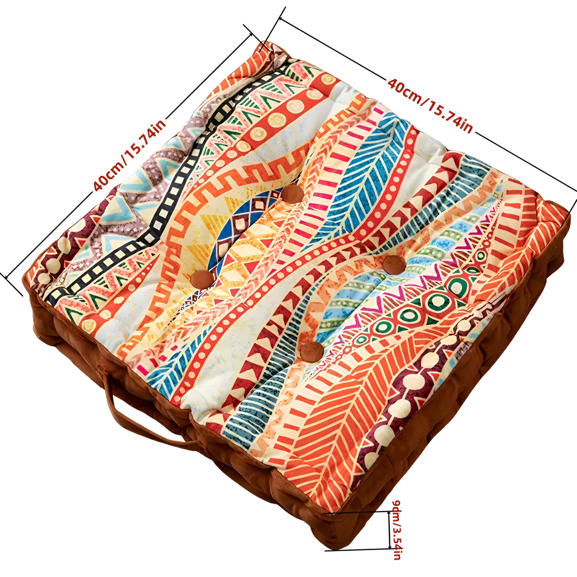 Vintage-Inspired Tufted Floor Cushion in Soft Velvet for Meditation and Home Decor - Comfortable Floor Seating Pillow 7