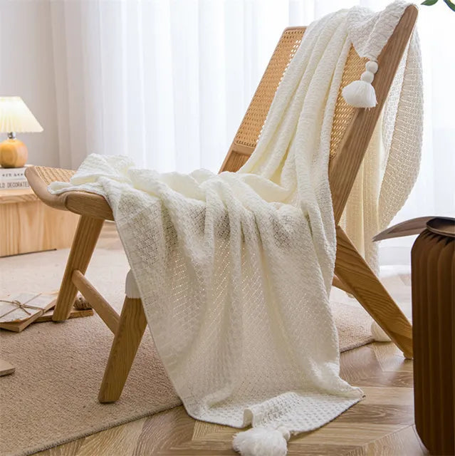 Waffle blanket – Soft cotton – Nordic design – Cozy home accessory – 60 x 80 in 10