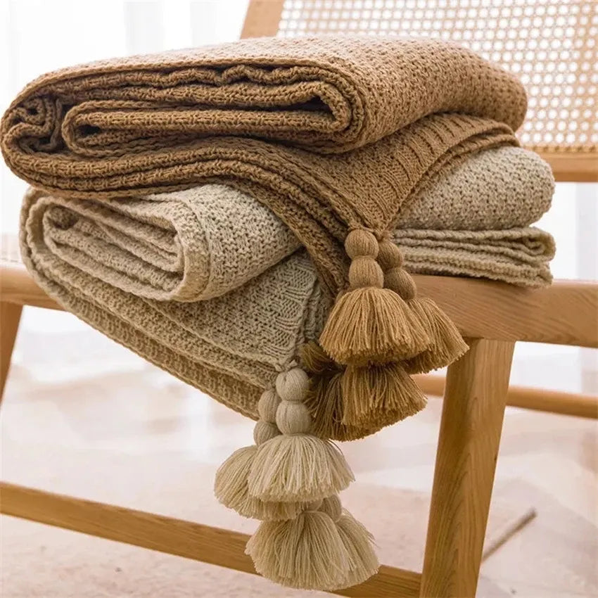 Waffle blanket – Soft cotton – Nordic design – Cozy home accessory – 60 x 80 in 5