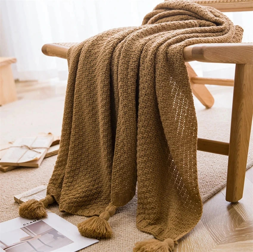 Waffle blanket – Soft cotton – Nordic design – Cozy home accessory – 60 x 80 in 8