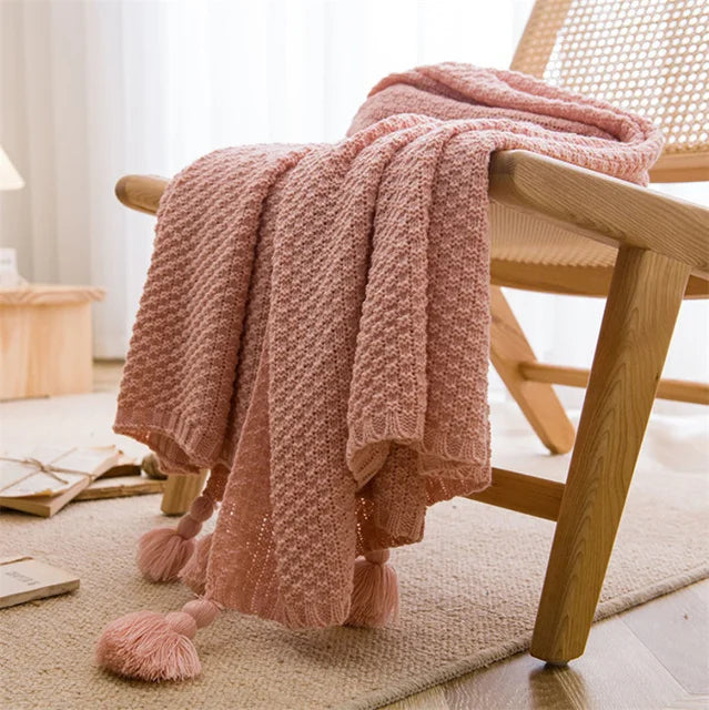 Waffle blanket – Soft cotton – Nordic design – Cozy home accessory – 60 x 80 in 9