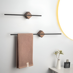 Wall-Mounted Towel Rail – Minimalist Acrylic and Stainless Steel Bathroom Towel Rack in 40cm and 50cm Options 2