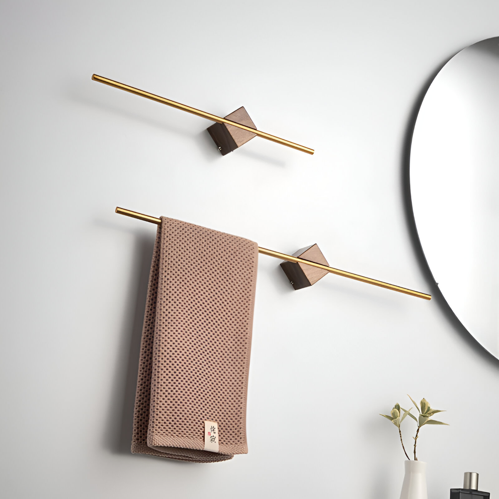 Wall-Mounted Towel Rail – Minimalist Acrylic and Stainless Steel Bathroom Towel Rack in 40cm and 50cm Options 5