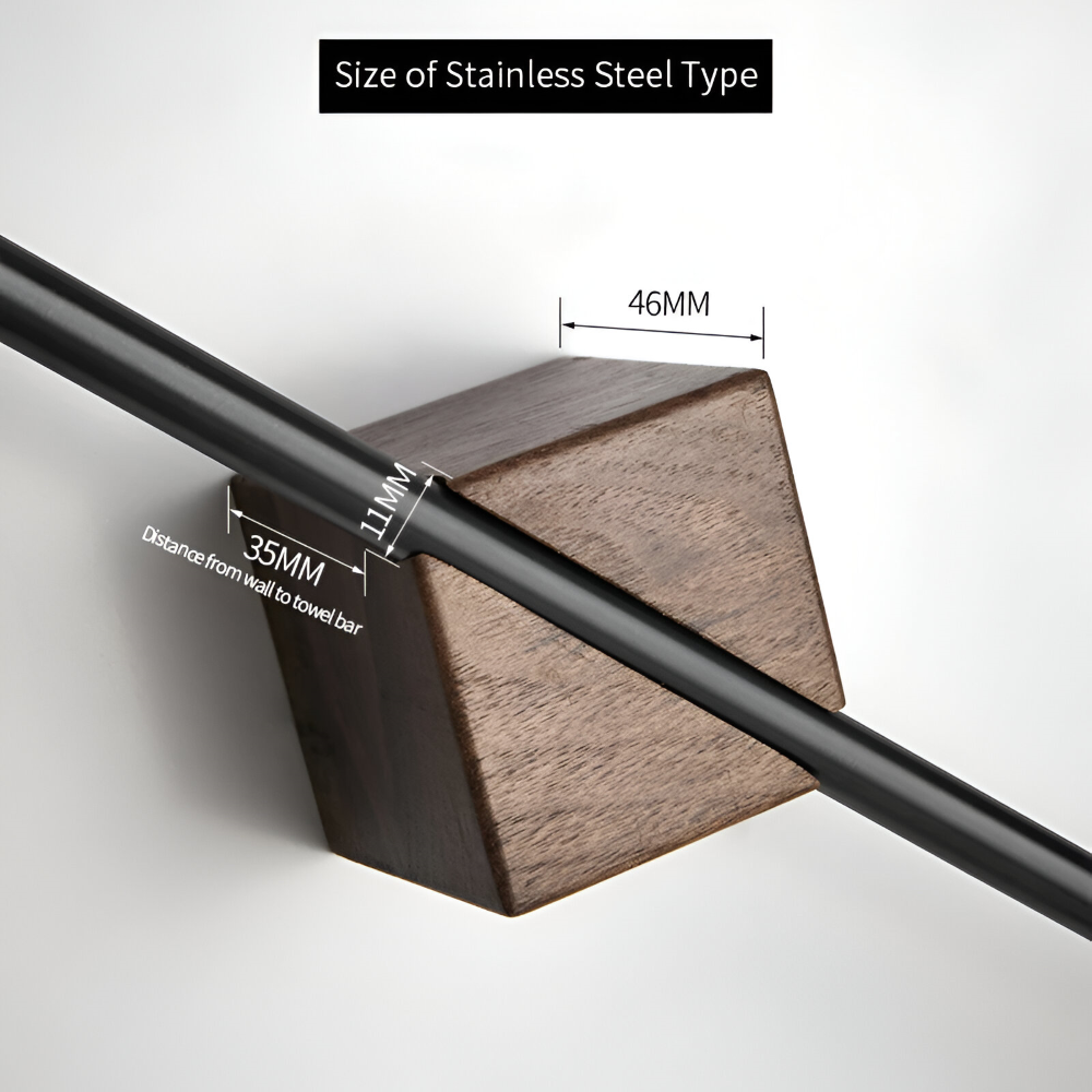 Wall-Mounted Towel Rail – Minimalist Acrylic and Stainless Steel Bathroom Towel Rack in 40cm and 50cm Options 8