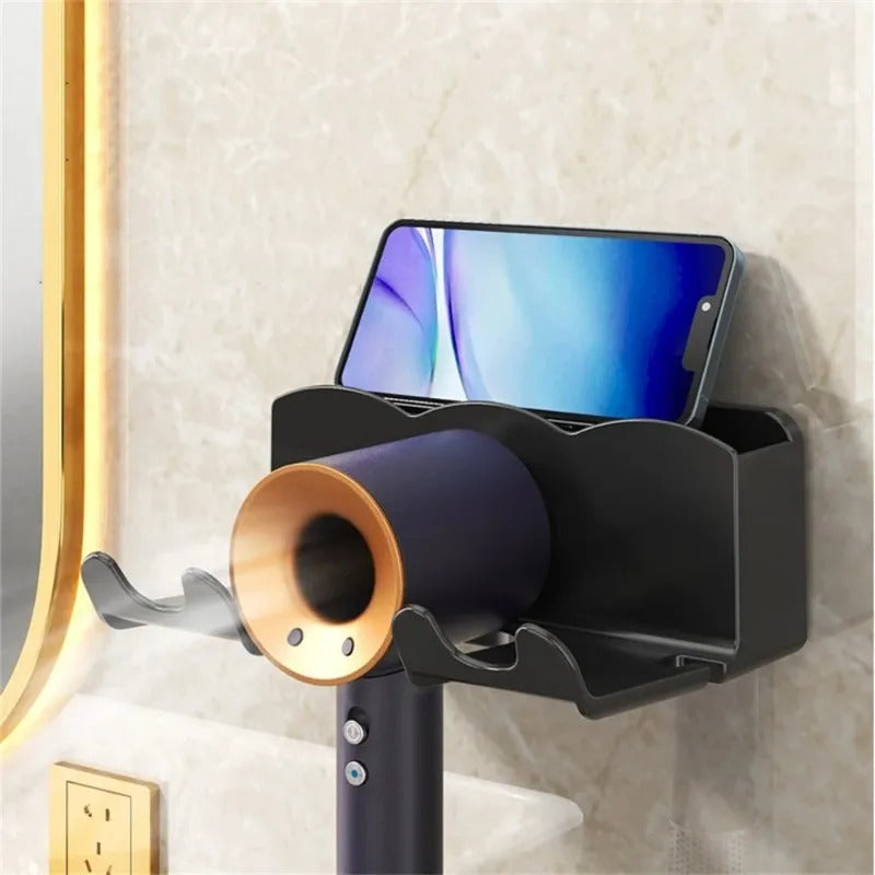 Wall Mount Hair Tool Organizer – Heat-Resistant Metal – Space-Saving Design for Blow Dryer and Straightener Storage 1