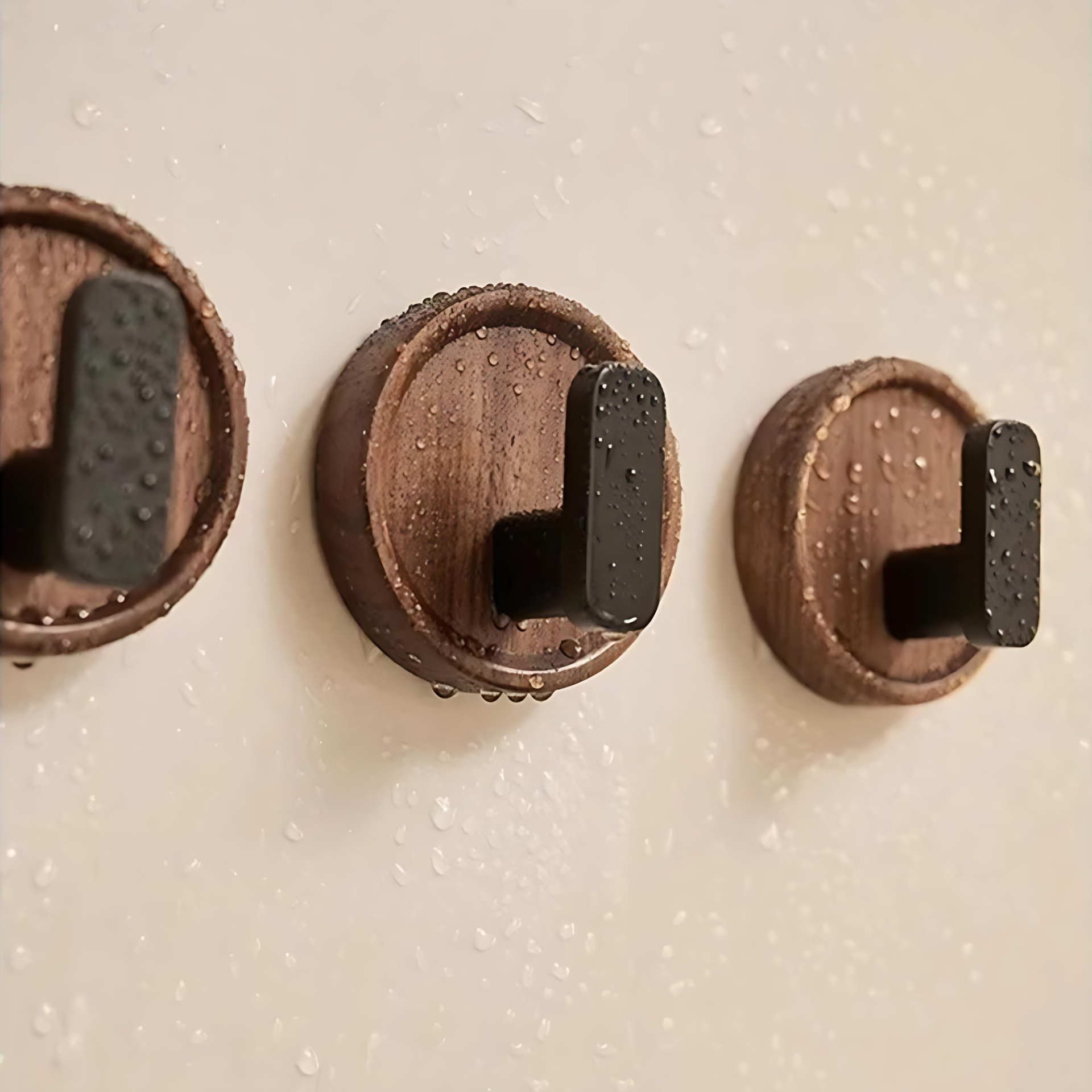 Wall hook – Solid walnut wood – Minimalist Nordic design – Perfect key holder for wall or coat hooks 2