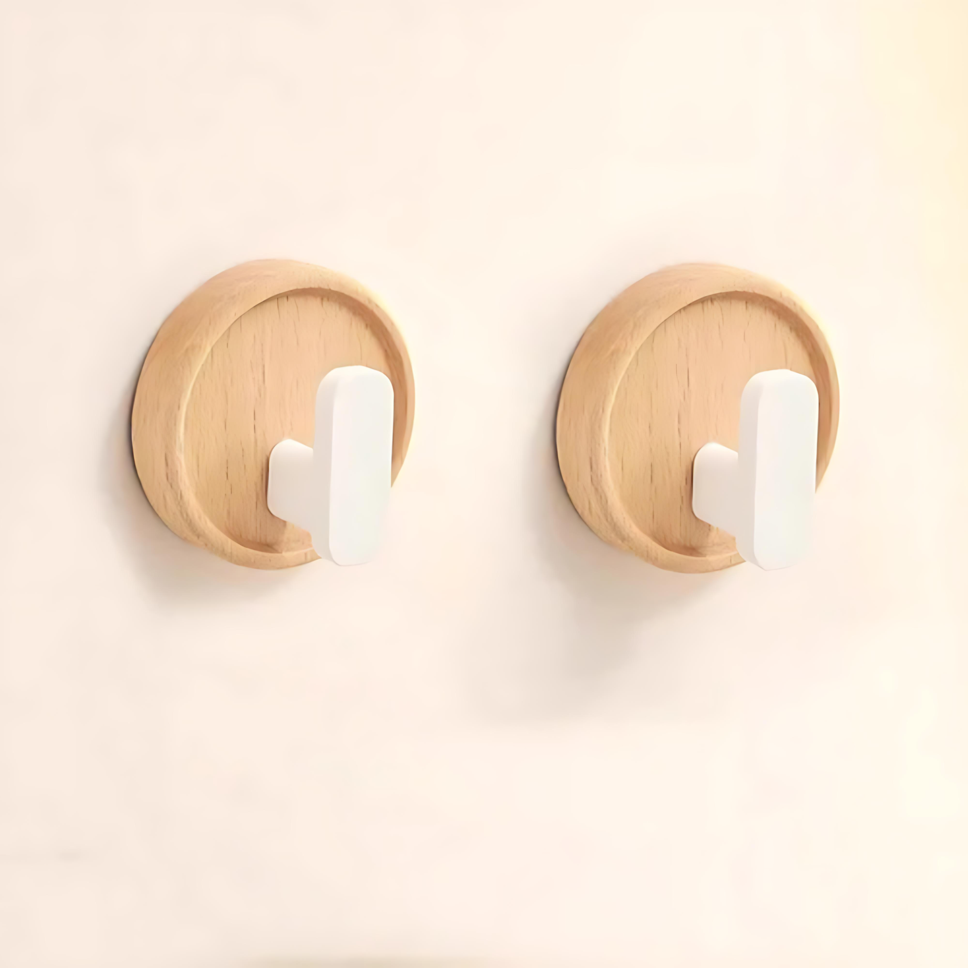 Wall hook – Solid walnut wood – Minimalist Nordic design – Perfect key holder for wall or coat hooks 5