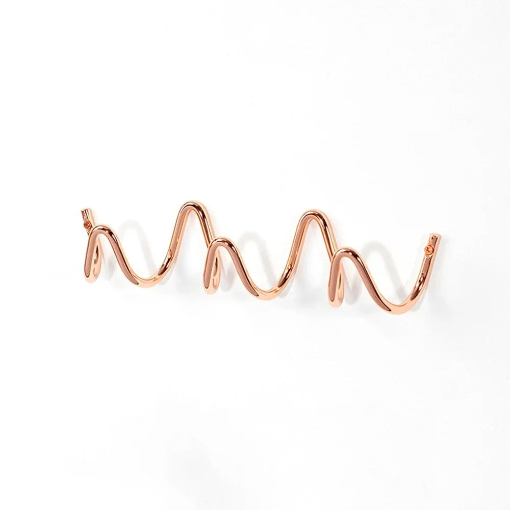 Wall hook – Wrought iron – Modern ocean wave design – Stylish entryway accessory 9