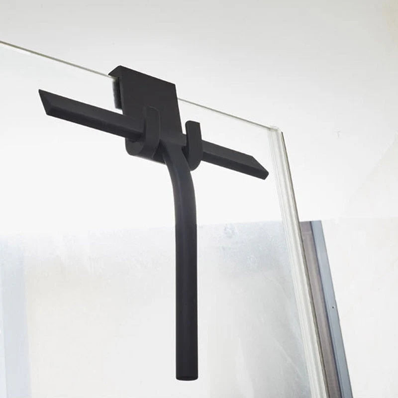 Water squeegee – Premium stainless steel – Elegant black design – Modern bathroom cleaning tool 4