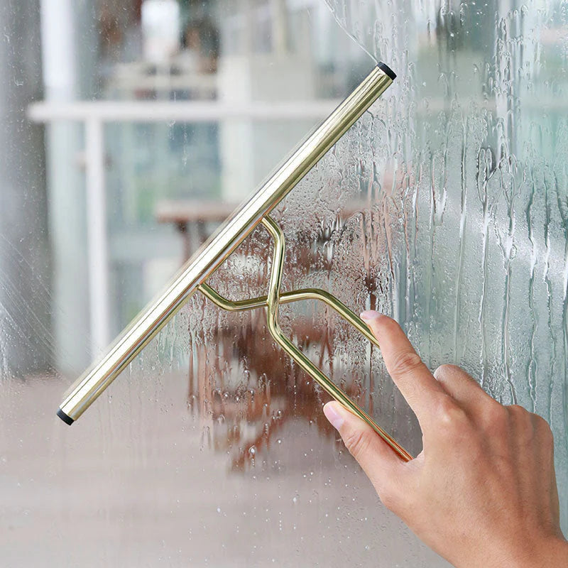 Water squeegee – Premium stainless steel – Elegant black design – Modern bathroom cleaning tool 5