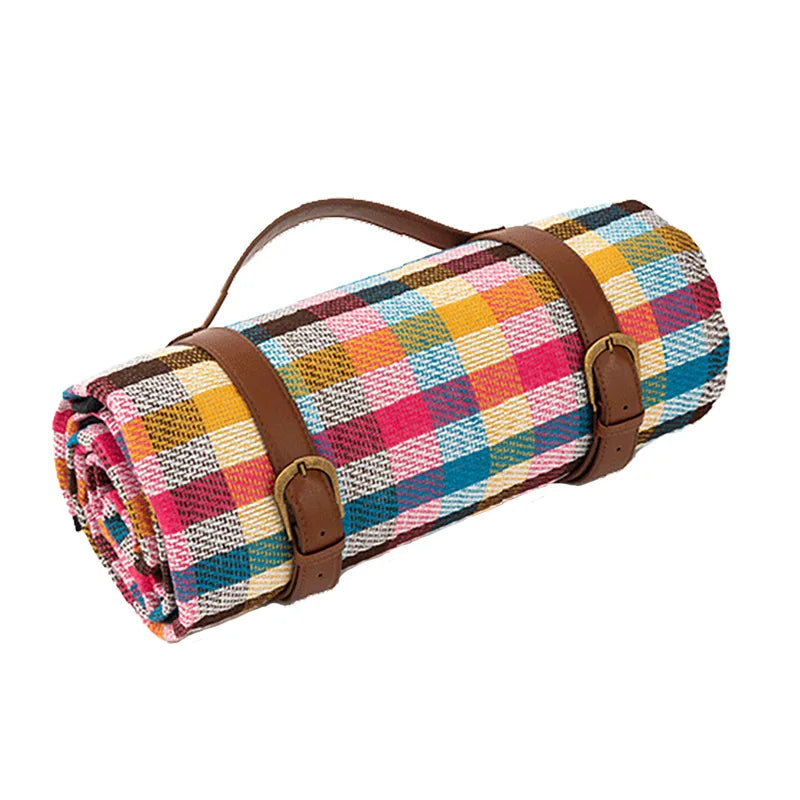 Waterproof picnic blanket – Foldable outdoor mat – Soft PEVA – 59 x 79 in – Ideal for beach, park, and camping 7