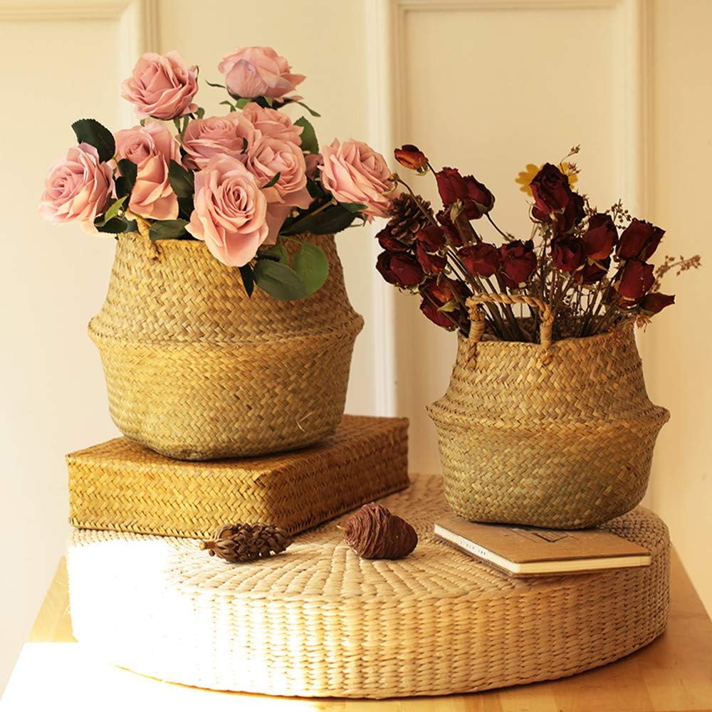 Wicker basket – Handwoven organic material – Natural finish – Versatile storage solution for home decor 2
