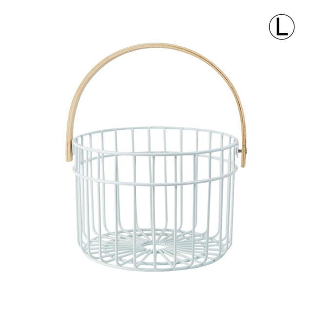 Wire basket – Durable iron – Stylish storage solution – Perfect for kitchen organization – 9.05 x 5.9 in 10