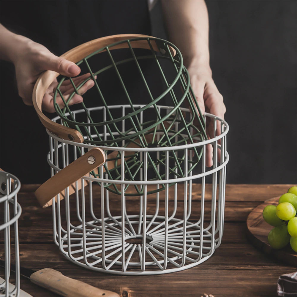 Wire basket – Durable iron – Stylish storage solution – Perfect for kitchen organization – 9.05 x 5.9 in 3